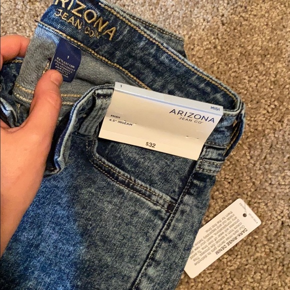Arizona Sz 1 Denim Jean Shorts NWT - Picture 3 of 3